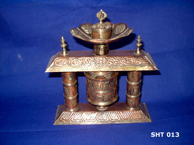 Standing Prayer Wheel and Incense Burner