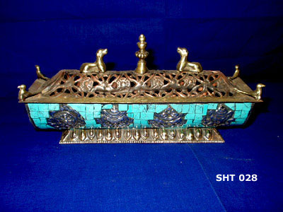 Incense Burner with Ashta Mangala